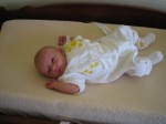 She likes her changing table